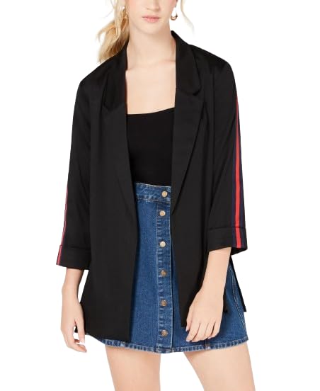 Almost Famous Juniors Stripe Sleeved Jacket
