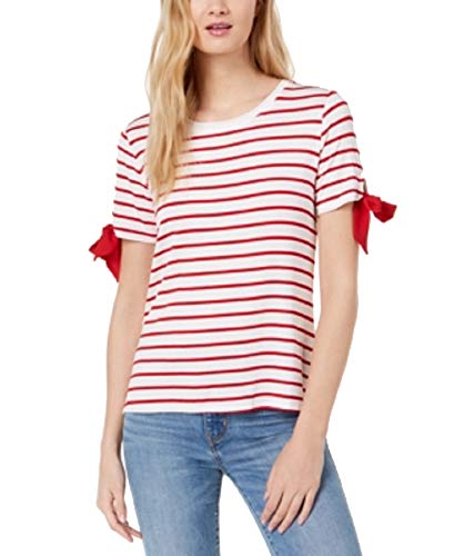Striped Tie-Sleeve T-Shirt