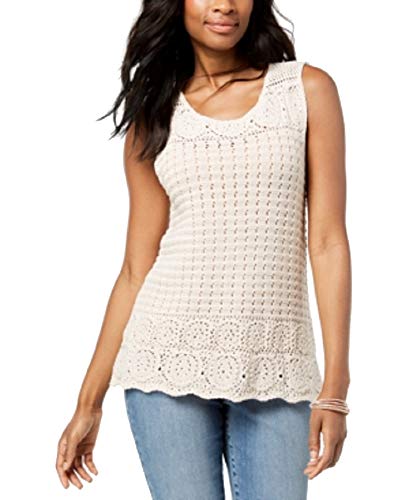 Style & Co Sleeveless Crochet Top