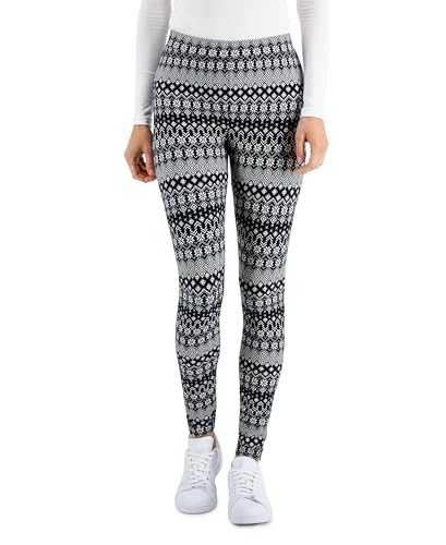 Style & Co Womens Fair Isle Mid Rise Leggings
