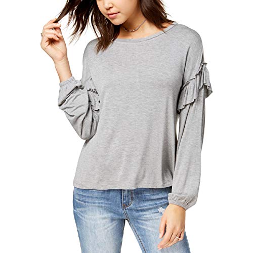 Ultra Flirt Juniors Ruffled Sleeve Top