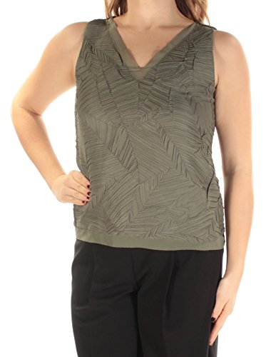 BAR III Textured V Neck Top