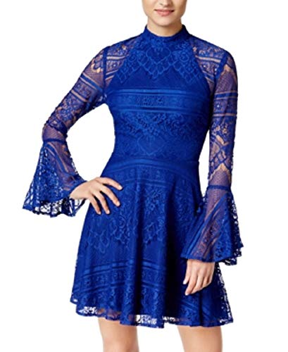City Studios Juniors Lace Fit Flare Dress