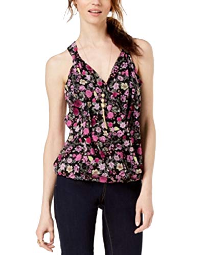 Printed Surplice Neck Top