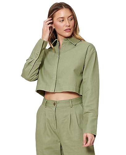 Sofia Richie Cropped Shirt Jacket