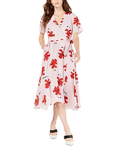 Petite Printed Wrap Dress