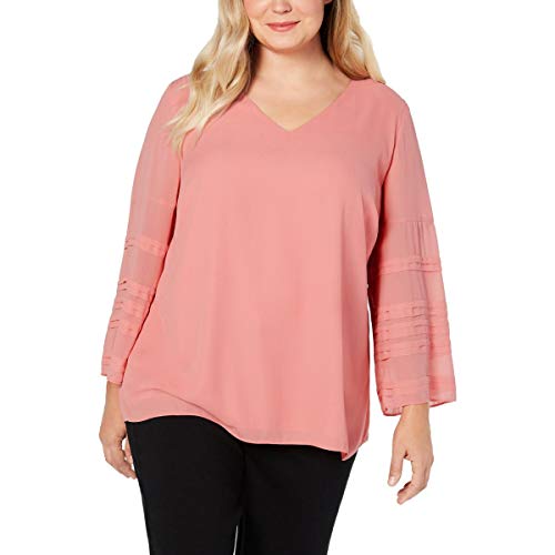 Alfani Plus Size Illusion Sleeve Top