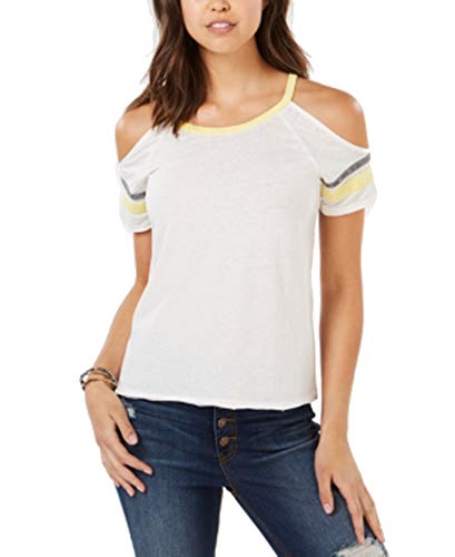 Juniors' Cold-Shoulder Football T-Shirt