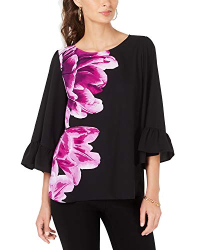 Alfani Petite Bell Sleeve Floral Print Top