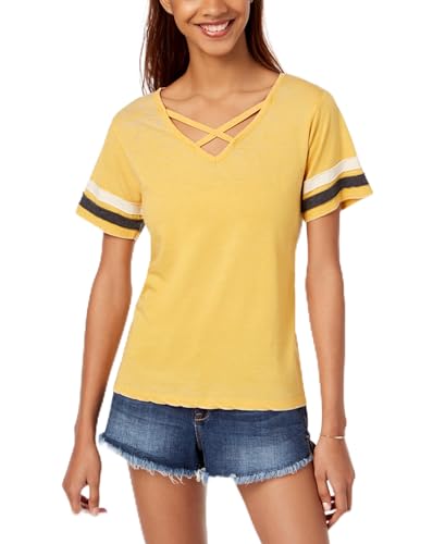 by Ikeddi Juniors' Crisscross Football T-Shirt