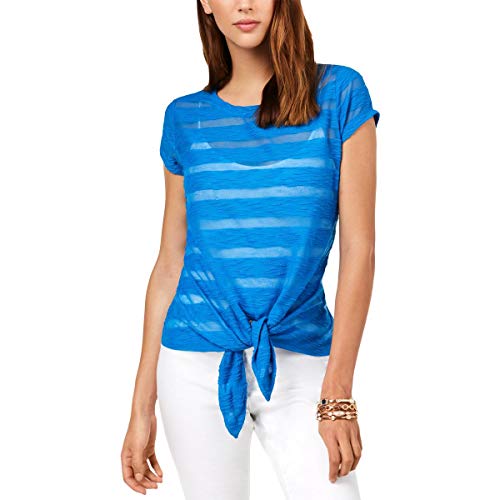 INC Illusion Tie-Front T-Shirt