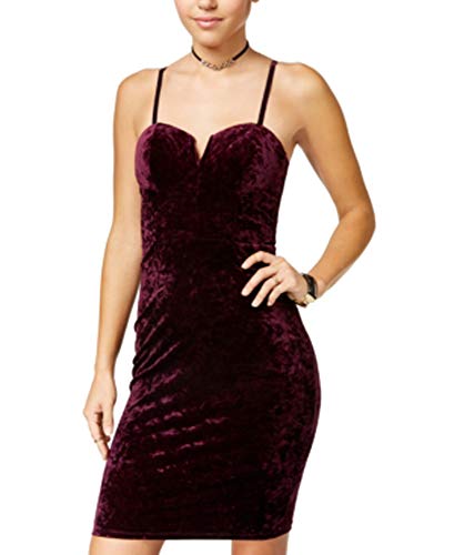 Material Girl Juniors Crushed Velvet Bodycon Dress