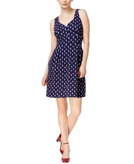 Maison Jules Printed A Line Dress
