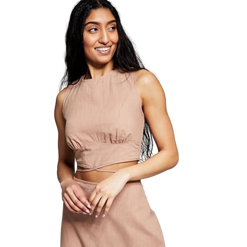 Now This Womens Tie Waist Top