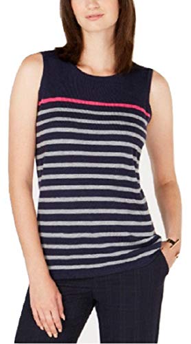 Charter Club Striped Sleeveless Top
