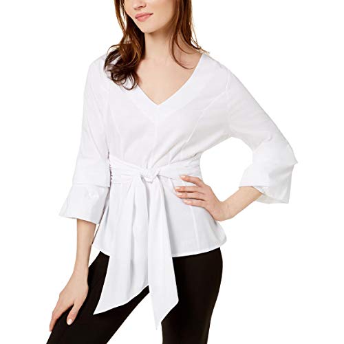 Angel Sleeve Tie Front Top
