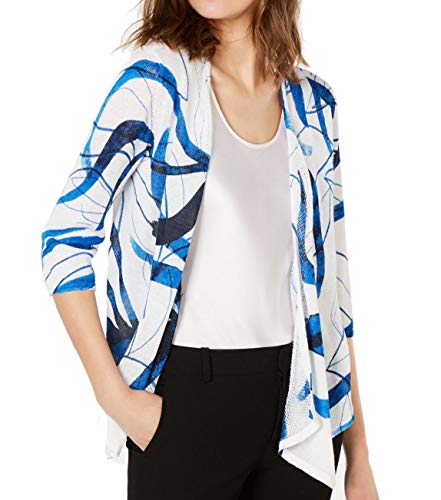 Alfani Printed Open Front Cardigan