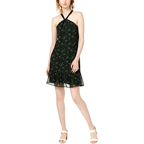 Maison Jules Flower Print Boho Halter Dress