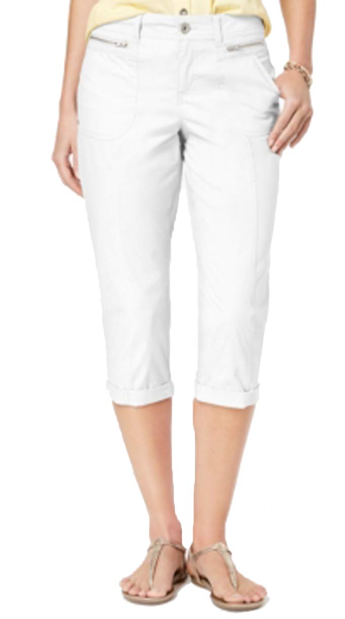Petite Cuffed Capri Pants