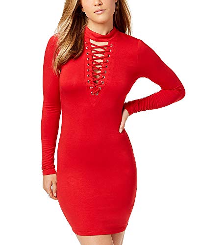 Material Girl Juniors Lace Up Bodycon Dress