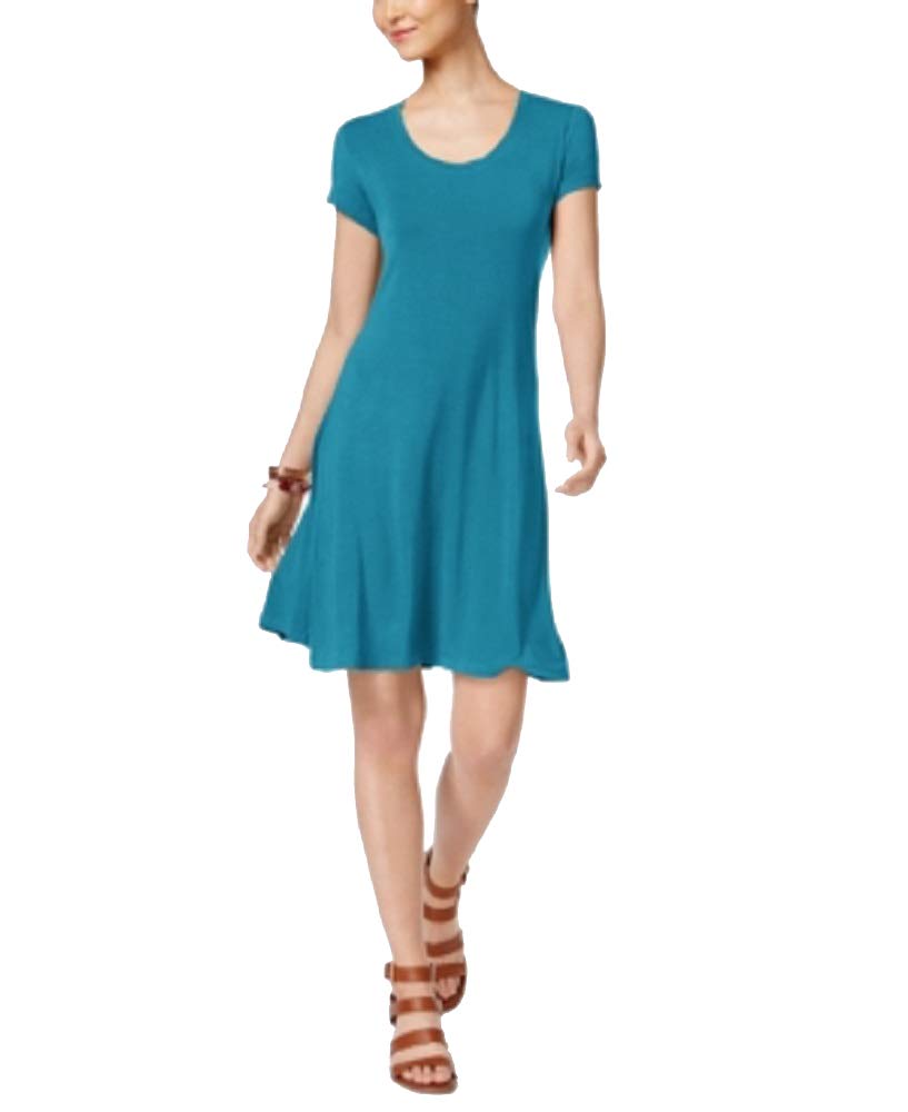 Women's Short-Sleeve A-Line Dress