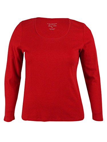 Karen Scott Womens Cotton Lace Up Tunic