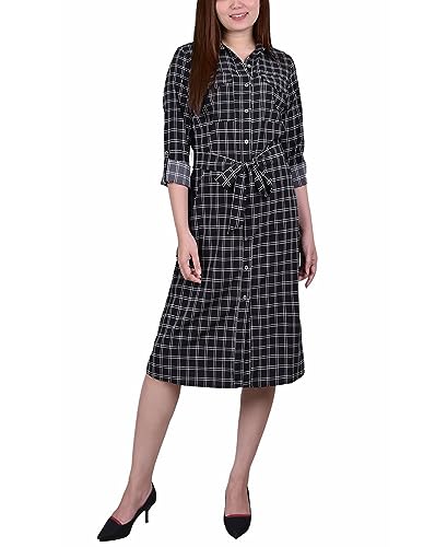 Petite Roll Tab Shirt Dress