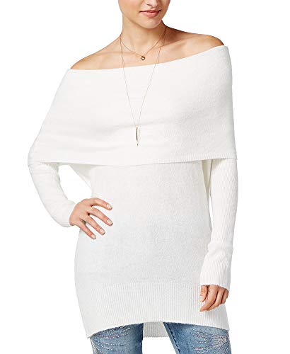 Ultra Flirt Juniors Marilyn Off The Shoulder Tunic Sweater