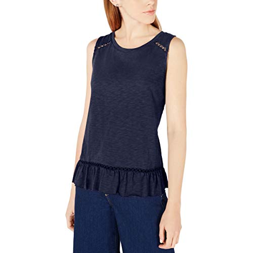 Ruffled Cross-Over Back Top