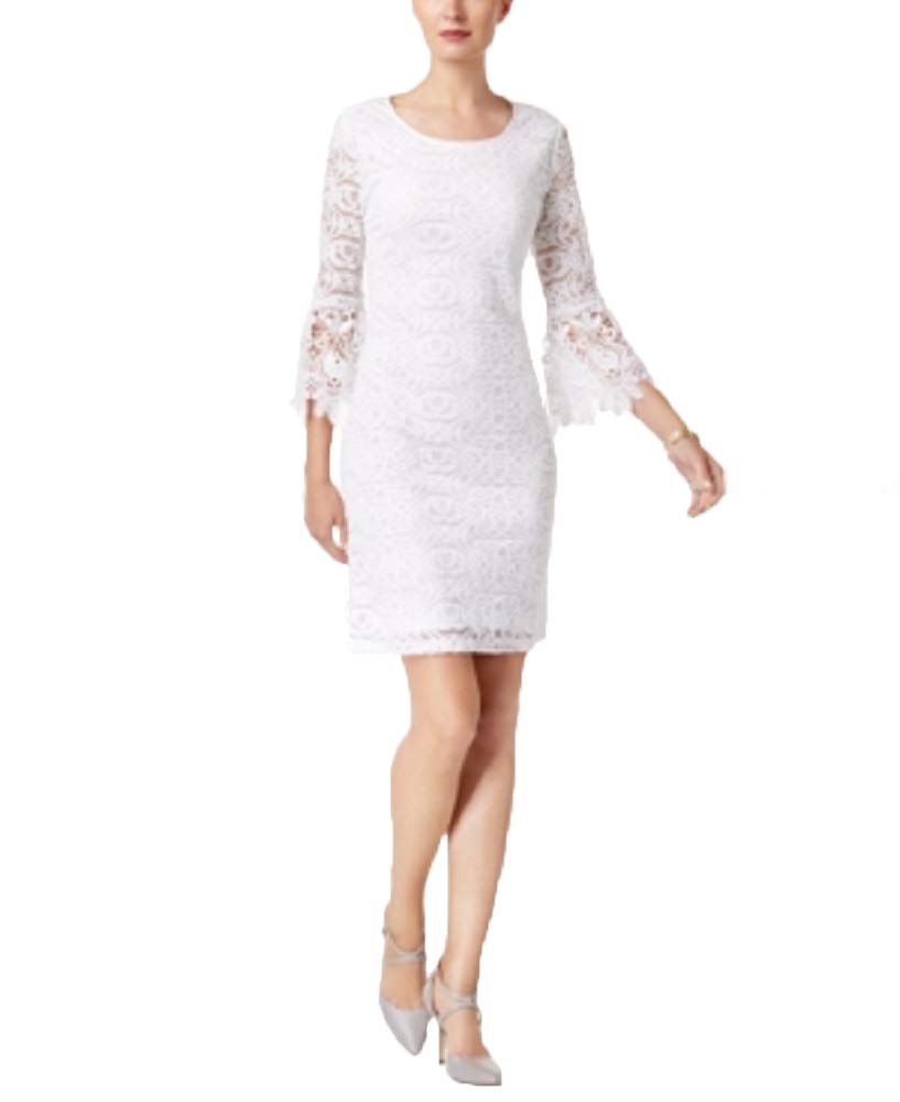 Alfani Petite Lace Bell Sleeve Dress