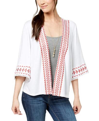 Style & Co Geo Trim Kimono
