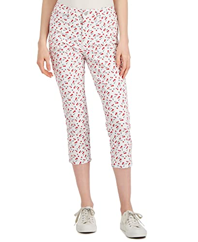 Charter Club Petite Bristol Printed Capri Jeans