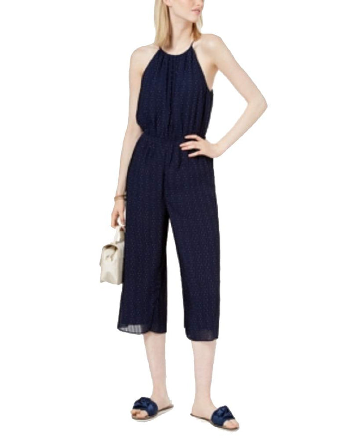 Maison Jules Pleated Cropped Jumpsuit