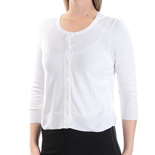 Maison Jules Peplum Back Mixed Media Cardigan