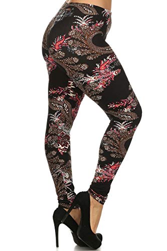 Buttery Smooth Berry Plume Plus Size Leggings