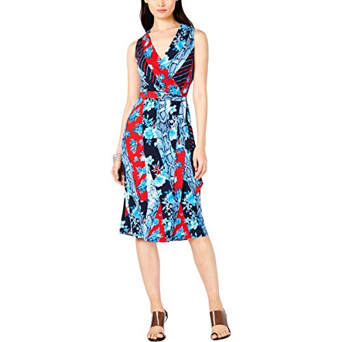 Sleeveless Wrap Midi Dress
