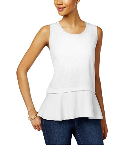 Style & Co Cotton Peplum Hem Top