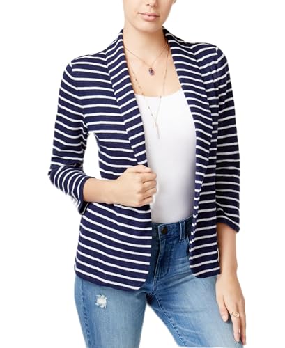 Maison Jules Striped Knit Blazer