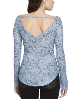 William Rast Clementine Textured Lace Cuff T-Shirt