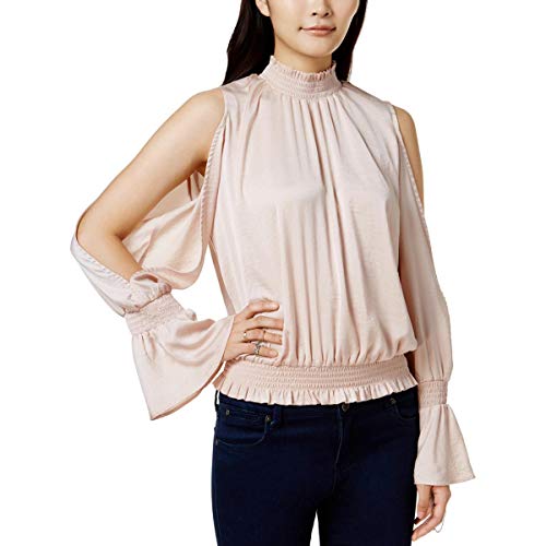 Bar III Split Sleeve Shirred Top