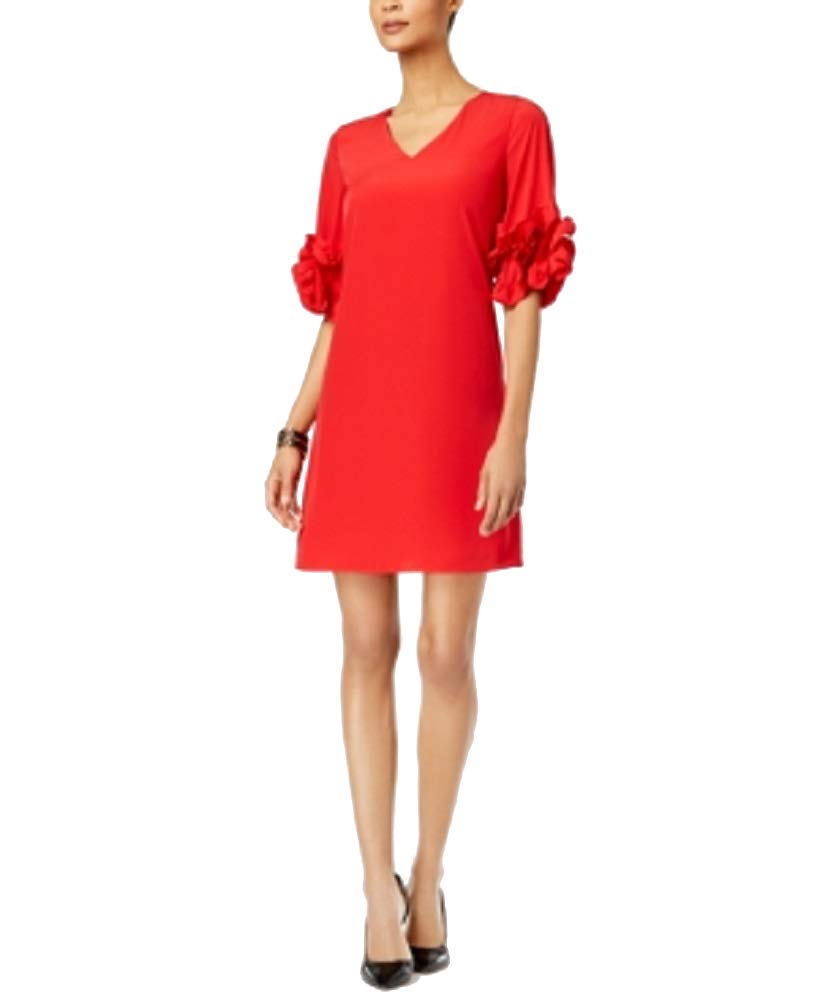Alfani Ruffle Sleeve A Line Dress