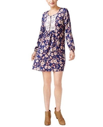 Style & Co Crochet Trim Peasant Dress