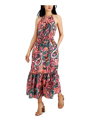 INC International Concepts Womens Printed Tired Maxi Dress