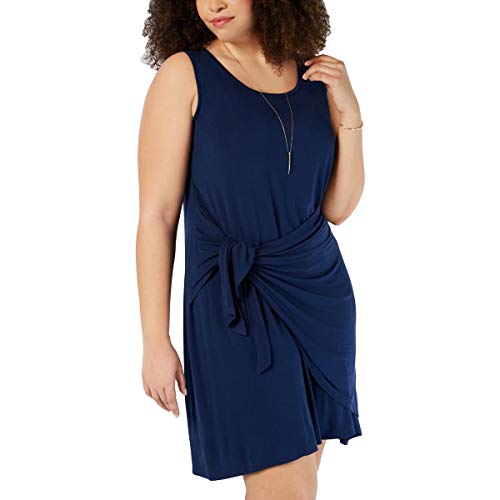 Plus Size Tie-Front Swing Dress