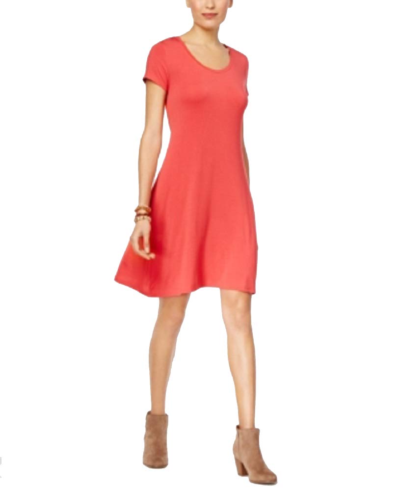 Women's Short-Sleeve A-Line Dress