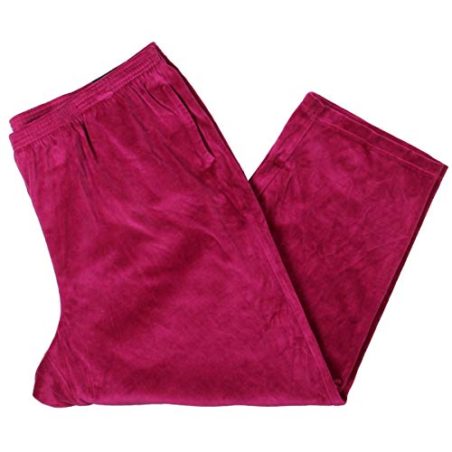 Alfred Dunner Plus Size Velour Pull On Pants
