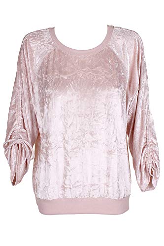 Juniors' Crushed Velvet Sweatshirt