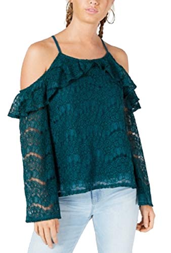 by Ikeddi Juniors' Lace Cold-Shoulder Top