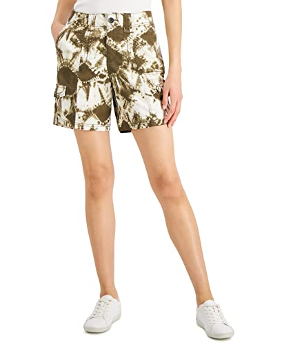Style & Co Petite Diamond Indigo Print Shorts
