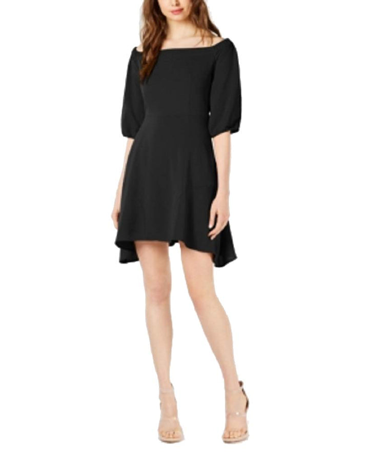Bar III Off The Shoulder Fit Flare Dress